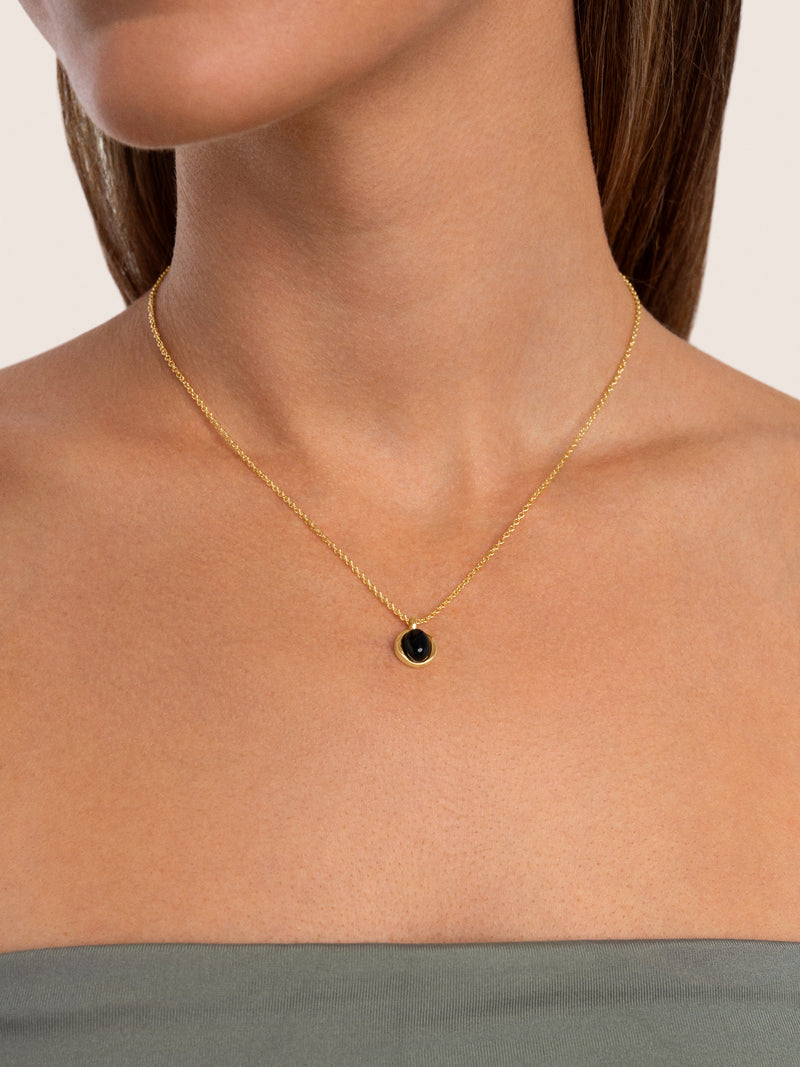 Collar My Onyx Baño Oro