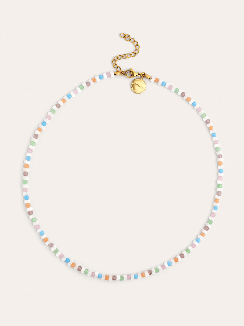 Collar Nacary Colors Acero Baño Oro