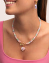 Collar Nemo Stones Acero Baño Oro