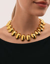 Collar Oceya Acero Baño Oro