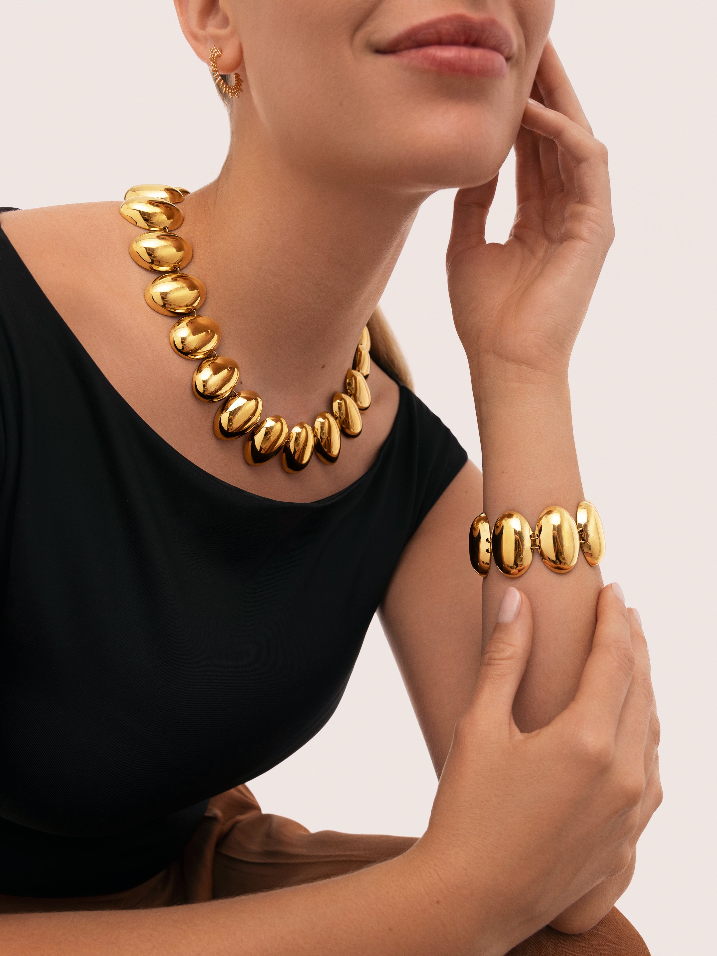 Pulsera Oceya Acero Baño Oro