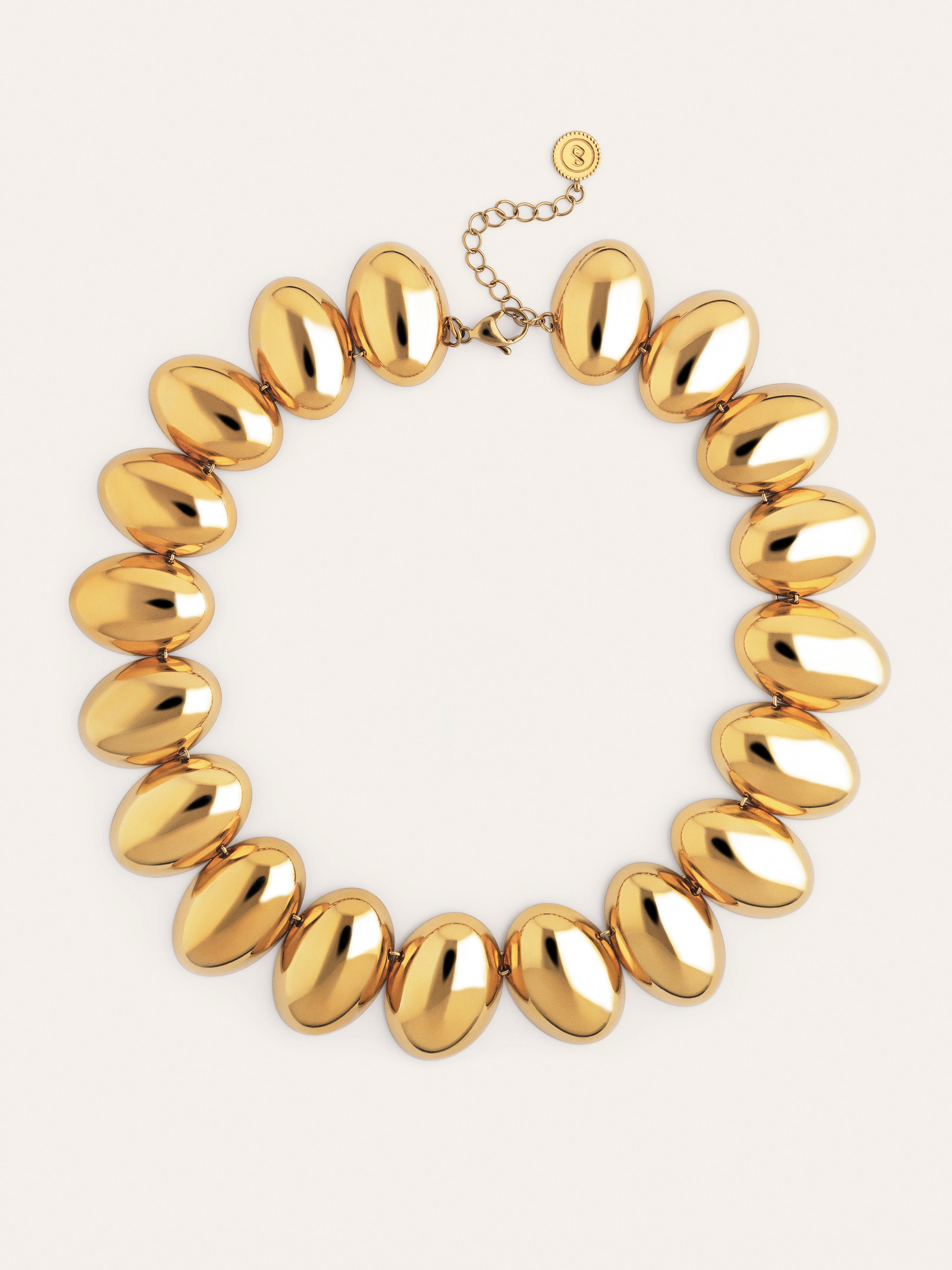 Collar Oceya Acero Baño Oro