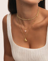 Crystals Jade Gold Necklace
