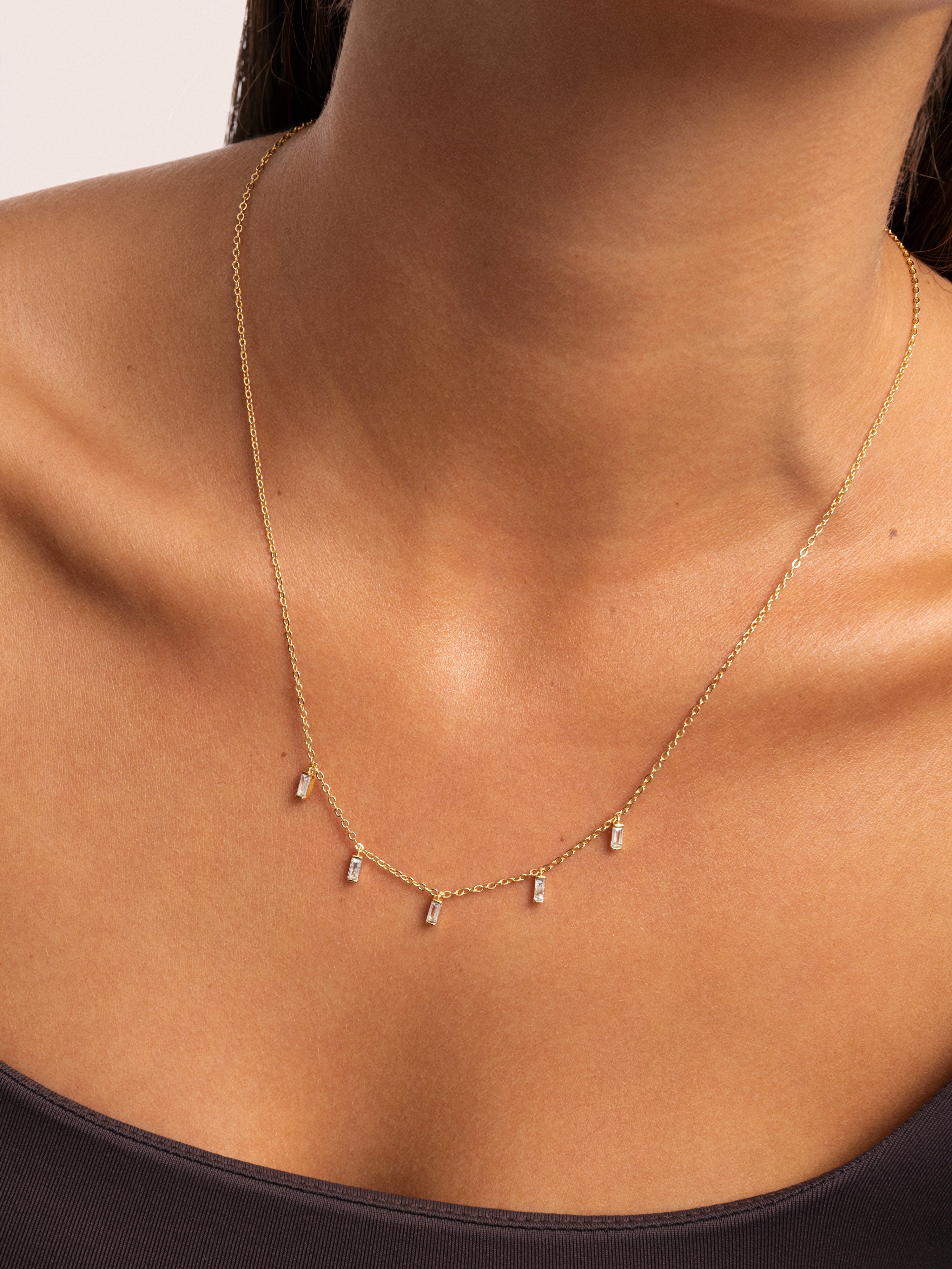 Orion Stainless Steel Gold Necklace