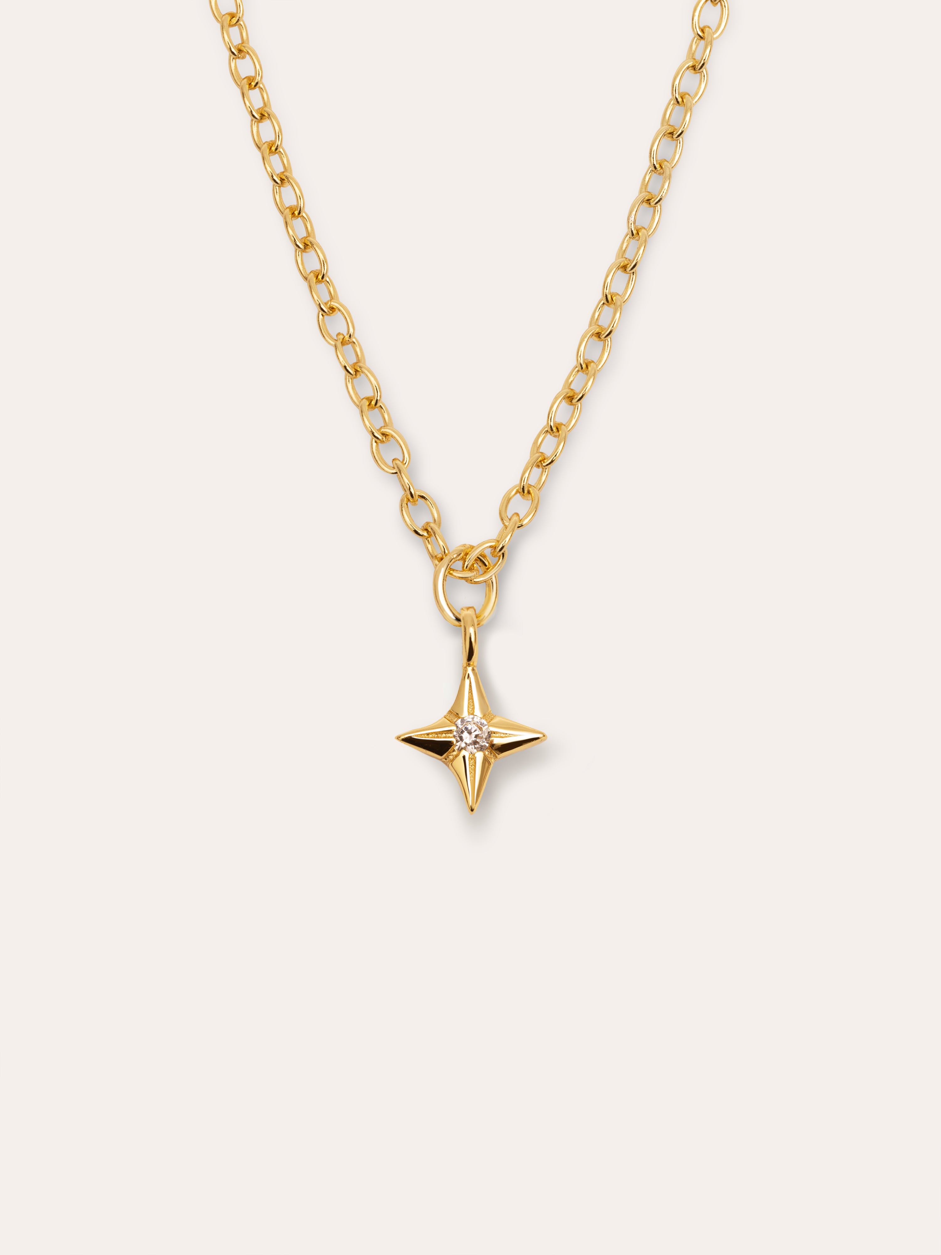 Collar Orion Star Plata Baño Oro