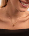 Pebble Family Colors Gold Necklace