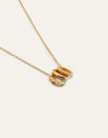 Pebble Family Colors Gold Necklace