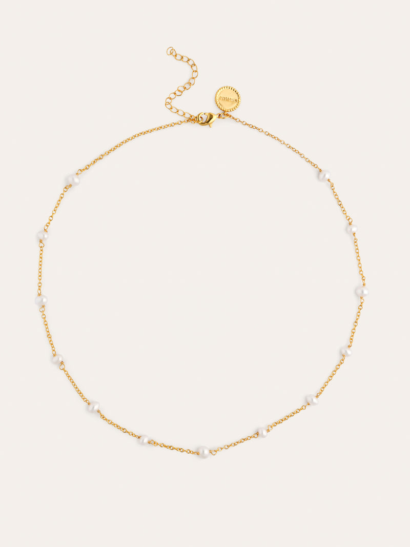 Pearl & Pearls Gold-Plated Necklace