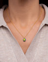 Blue Pop Gold Necklace