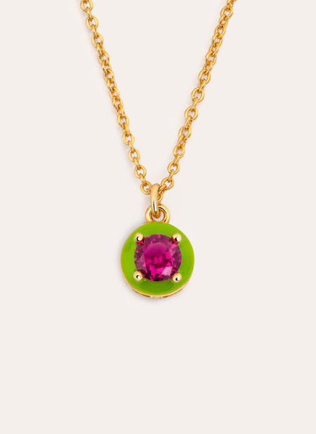 Green Pop Gold Necklace