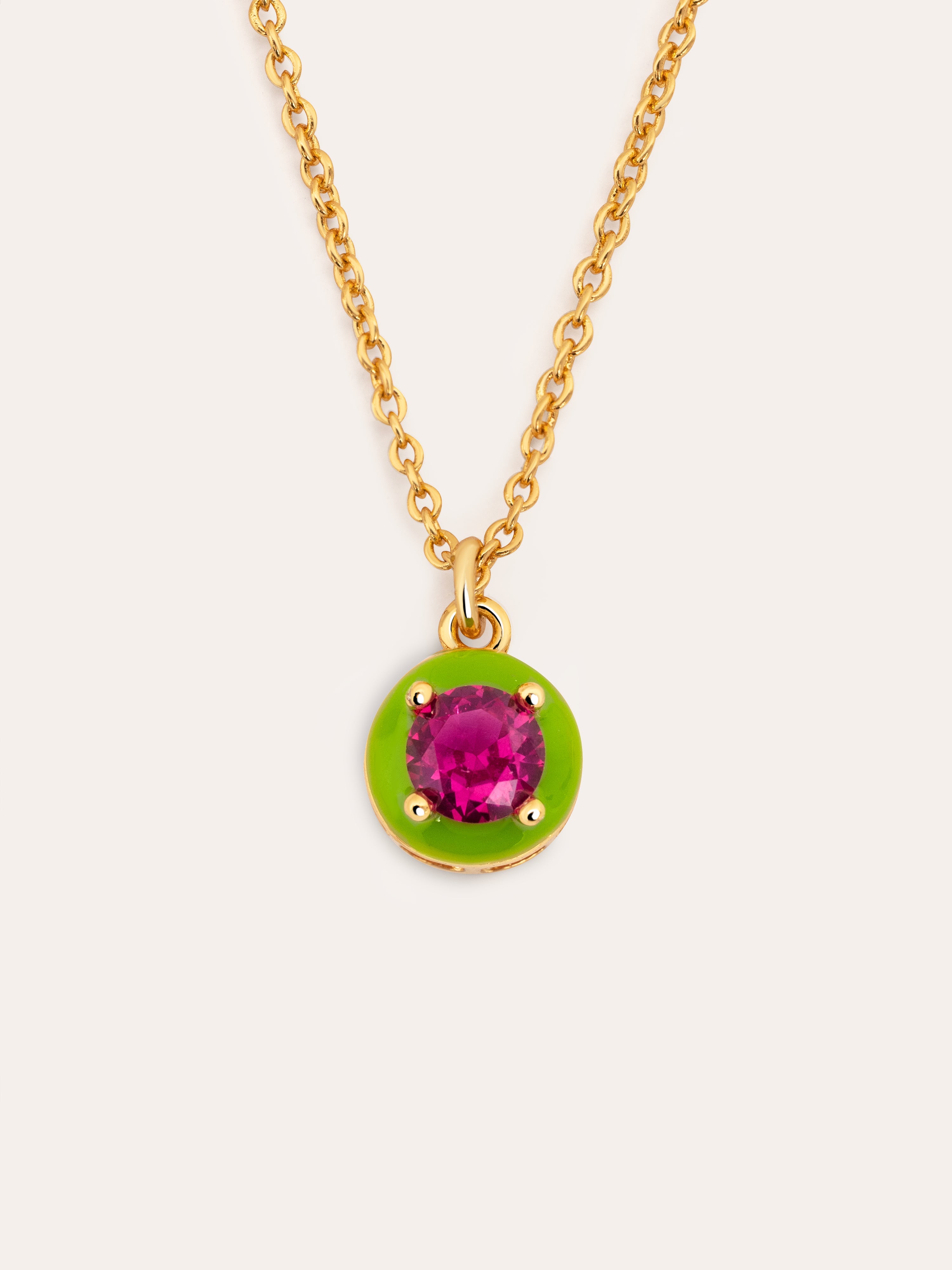 Green Pop Gold Necklace