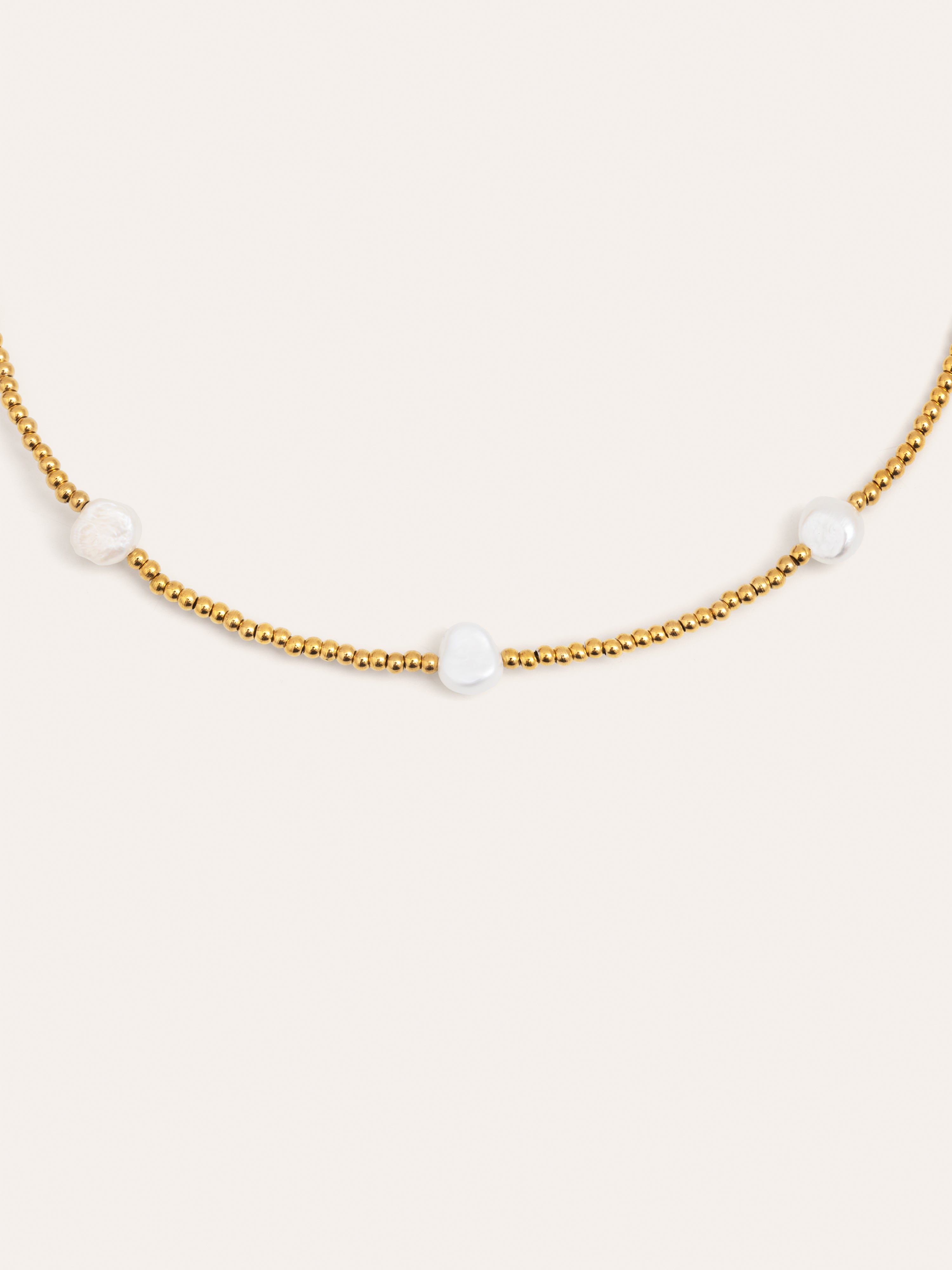 Positano Stainless Steel Gold Necklace