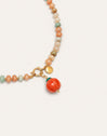 Collar Pumpkin Stones Acero Baño Oro