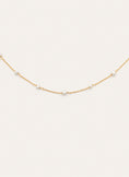 Pearl & Pearls Silver Necklace with Gold Plating