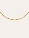 Collar Rosario Acero Baño Oro