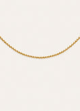Collar Rosario Acero Baño Oro