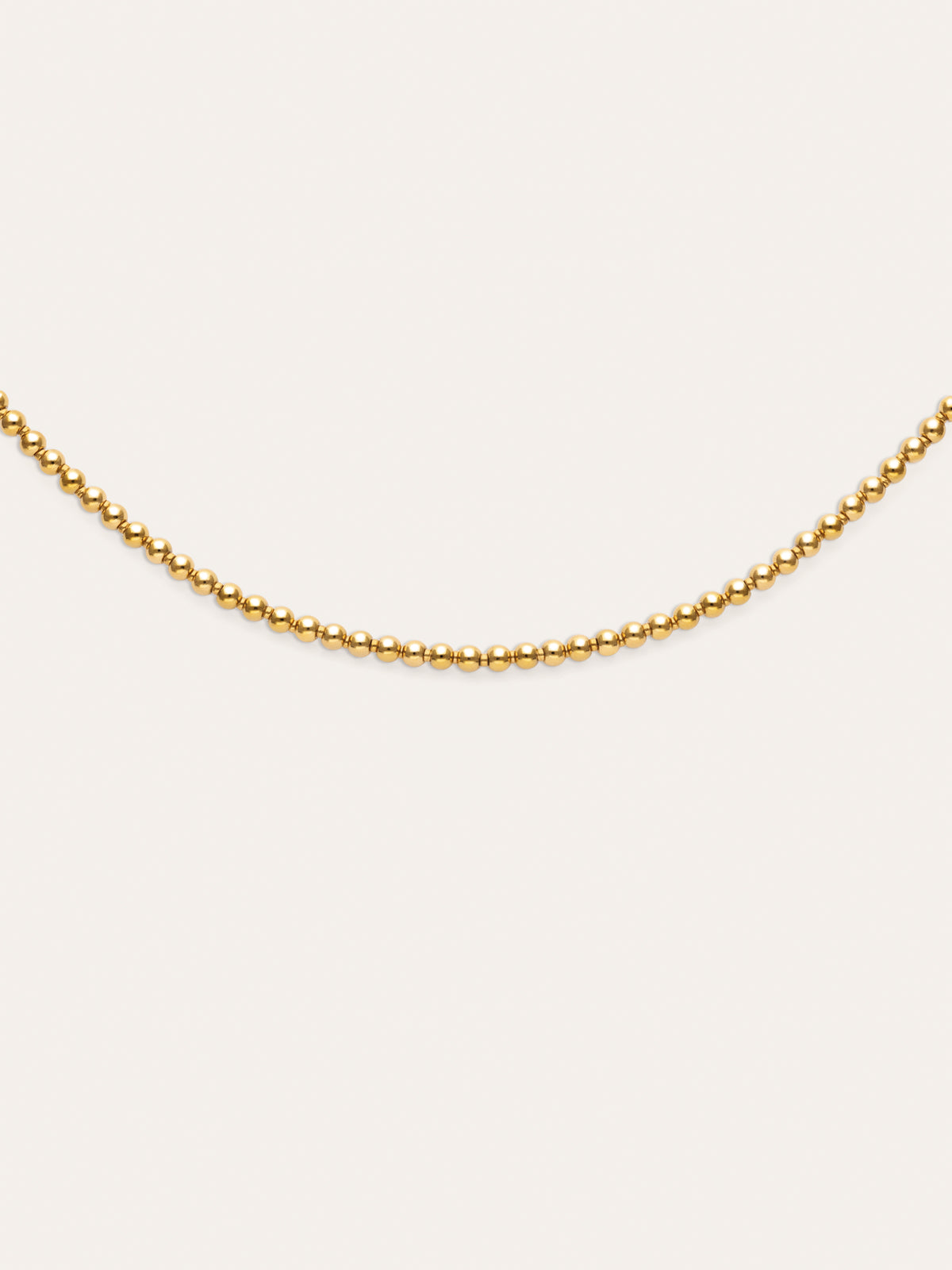 Collar Rosario Acero Baño Oro