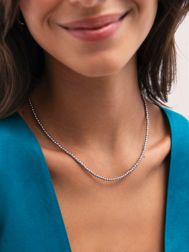 Collar Rosario Acero