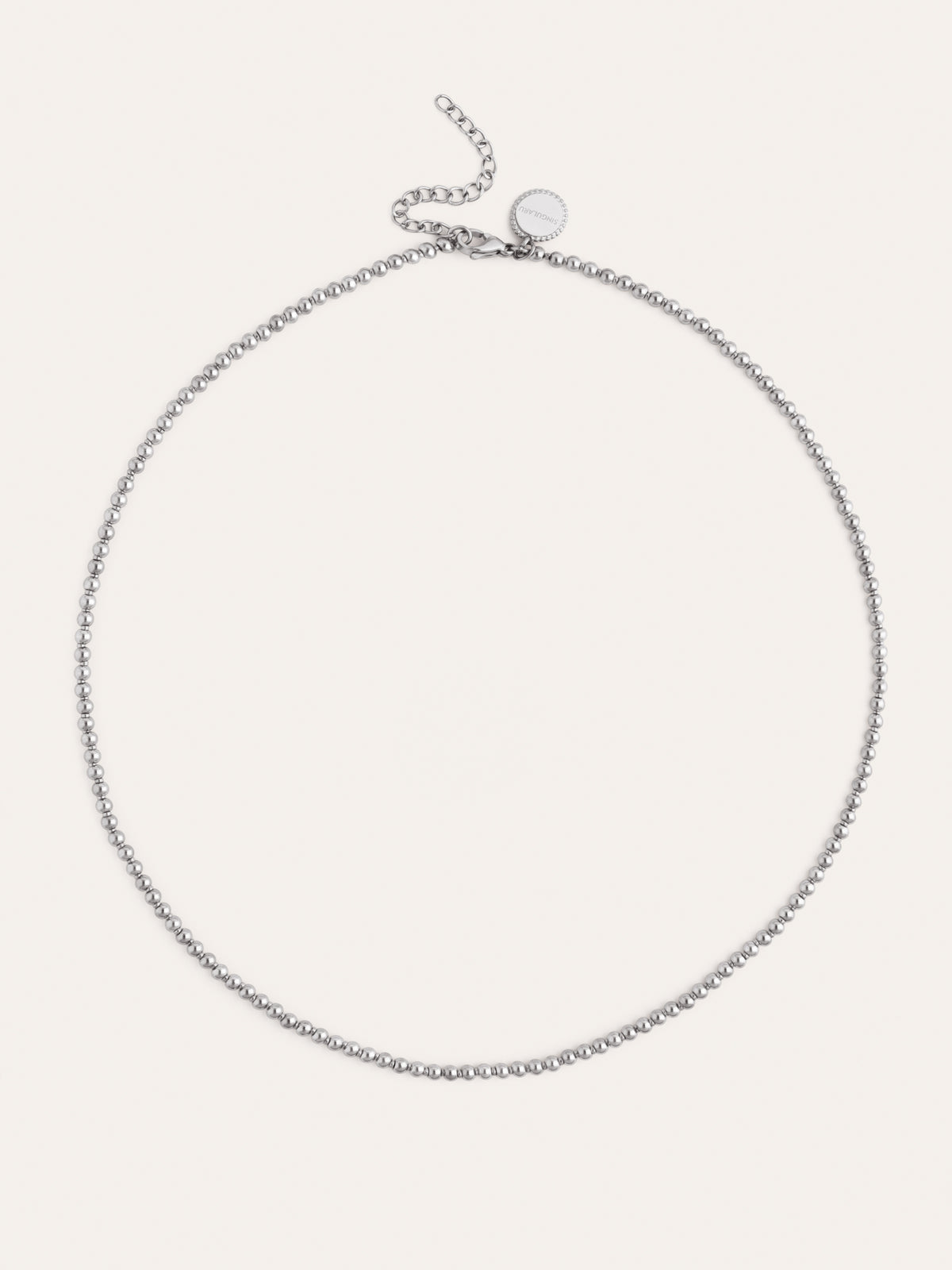 Collar Rosario Acero - vista 4