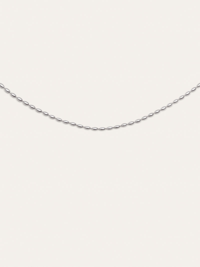 Serpentine Stainless Steel Necklace