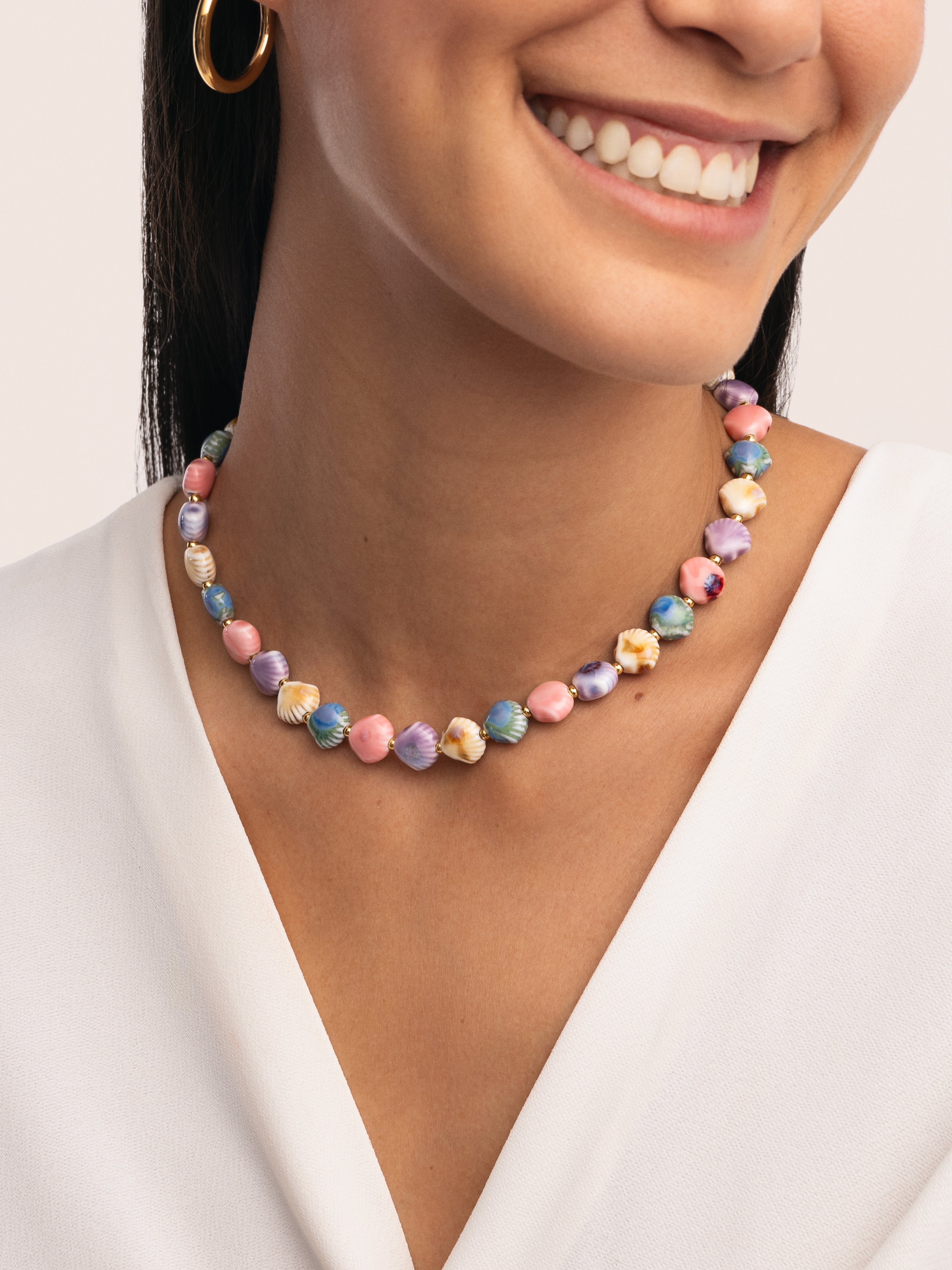 Collar Seaside Acero Baño Oro