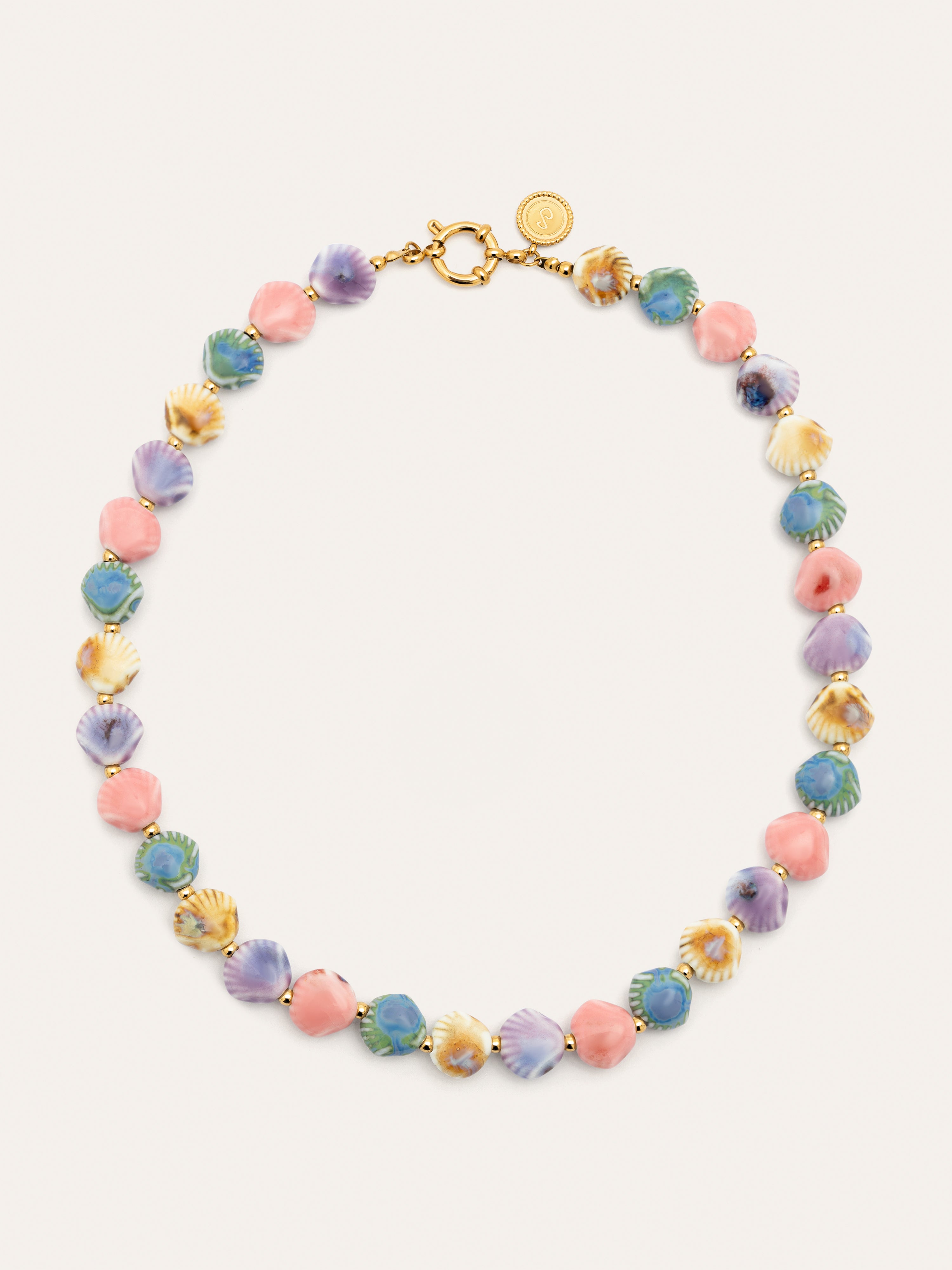 Collar Seaside Acero Baño Oro