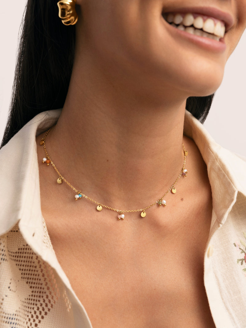 Shamira Stainless Steel Gold Necklace