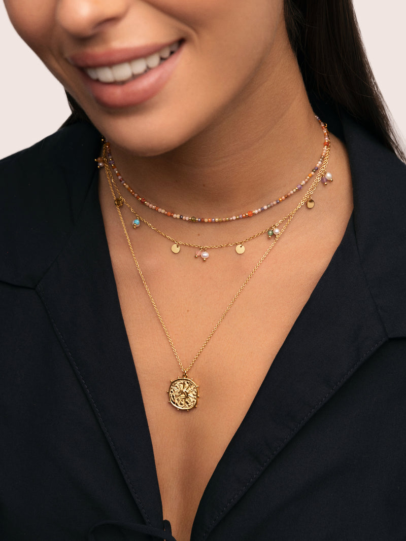 Solstice Sun Gold Necklace