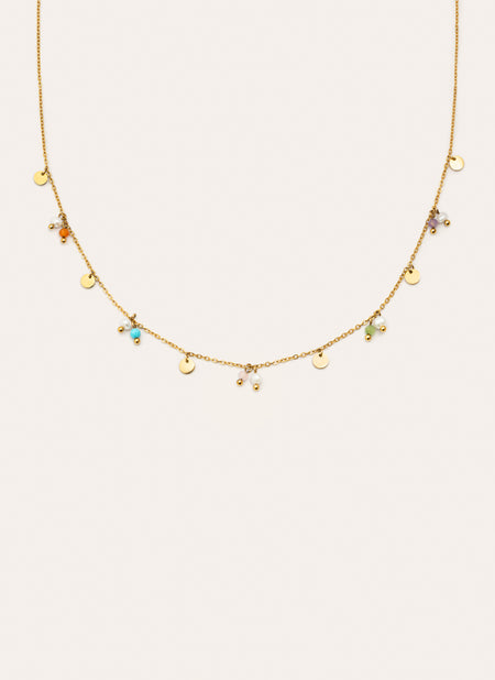 Shamira Stainless Steel Gold Necklace