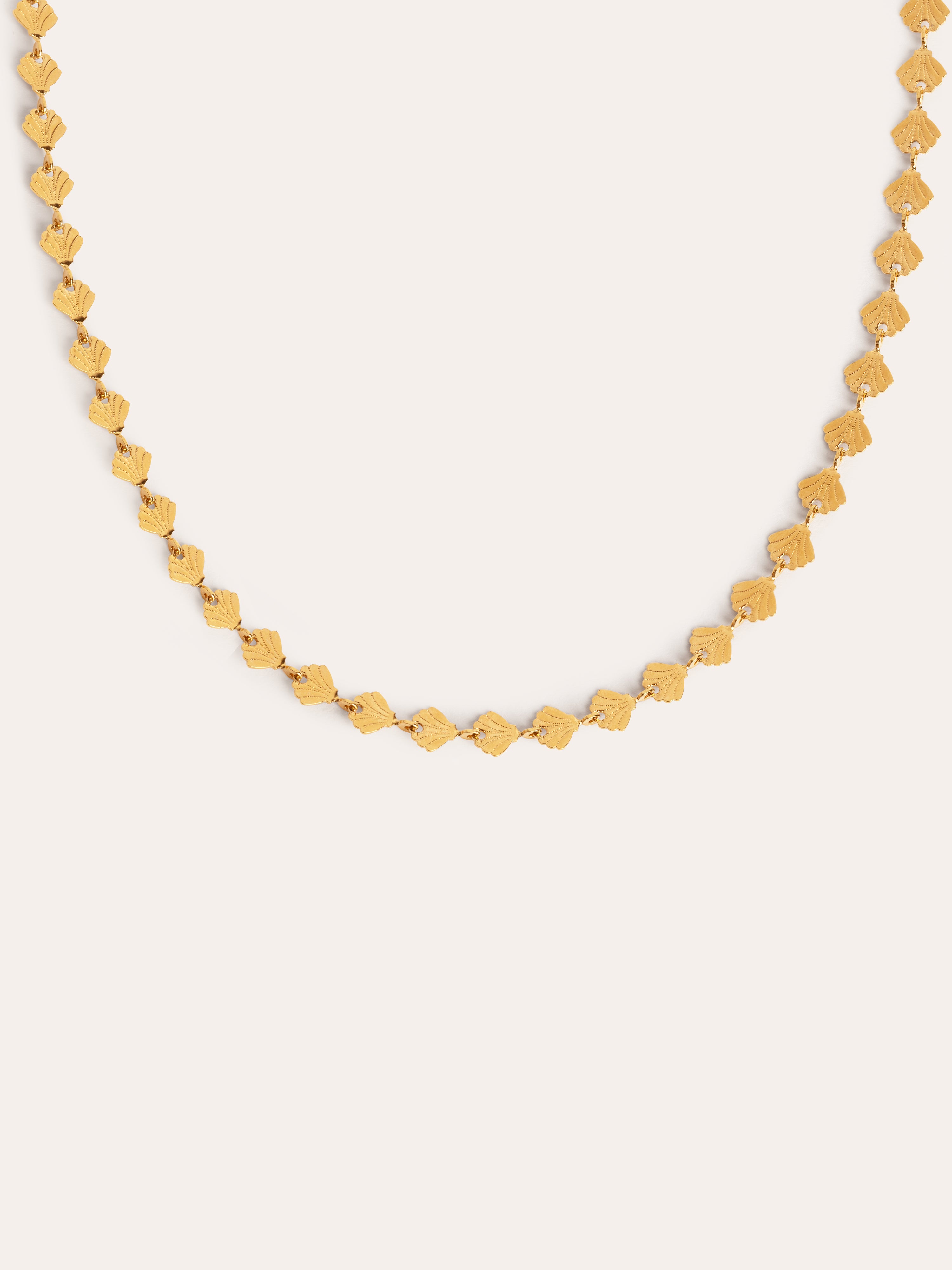 Shells Stainless Steel Gold Necklace