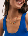 Shamira Full Stones Necklace Steel 18kt Gold Plated