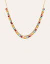 Shamira Full Stones Necklace Steel 18kt Gold Plated