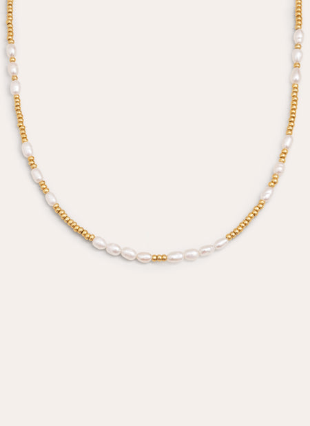 Sorrento Stainless Steel Gold Necklace