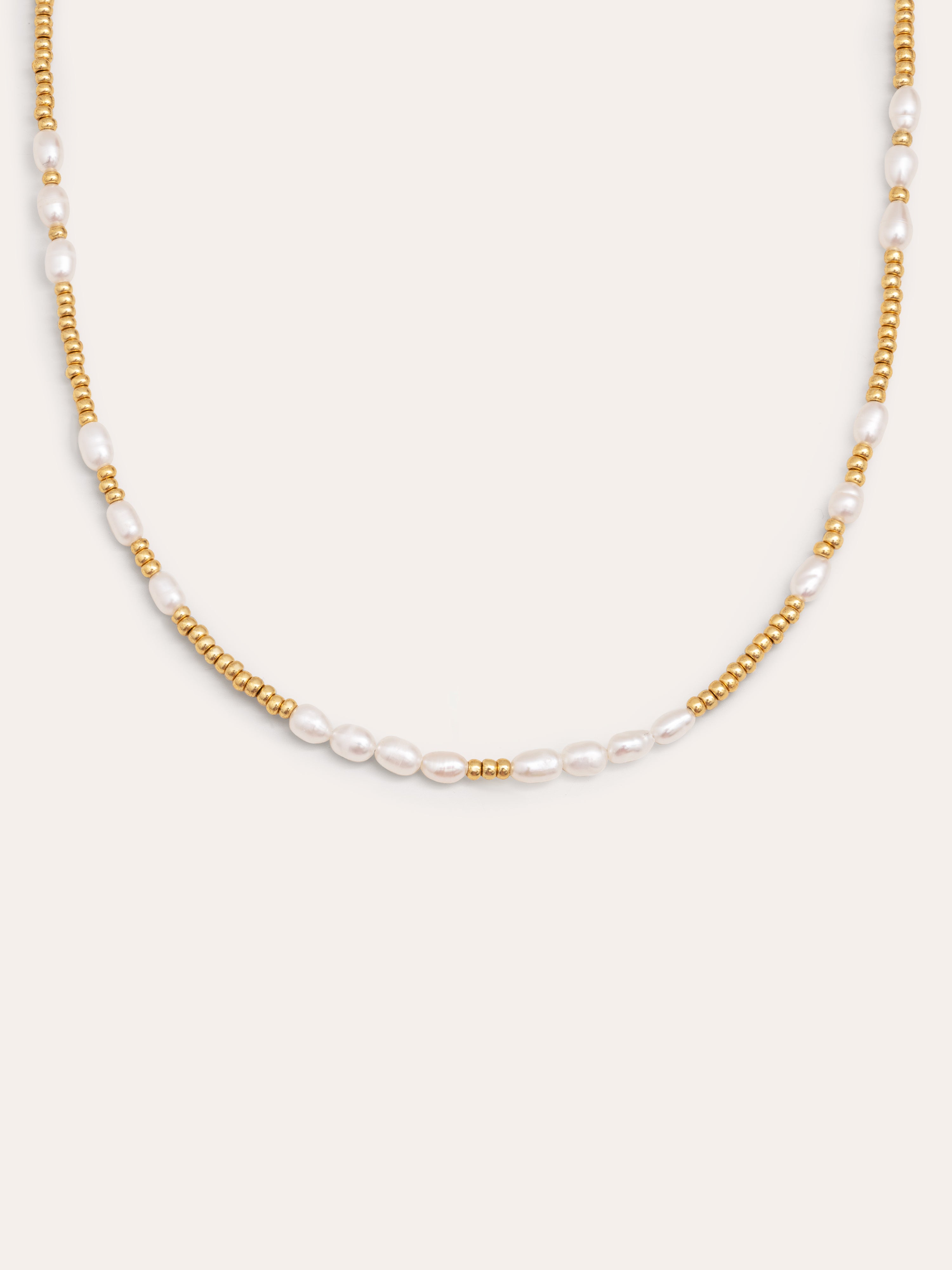 Sorrento Stainless Steel Gold Necklace