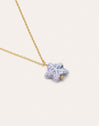 Collar Starfish Blue Acero Baño Oro