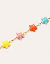 Collar Starfish Chic Color Acero Baño Oro