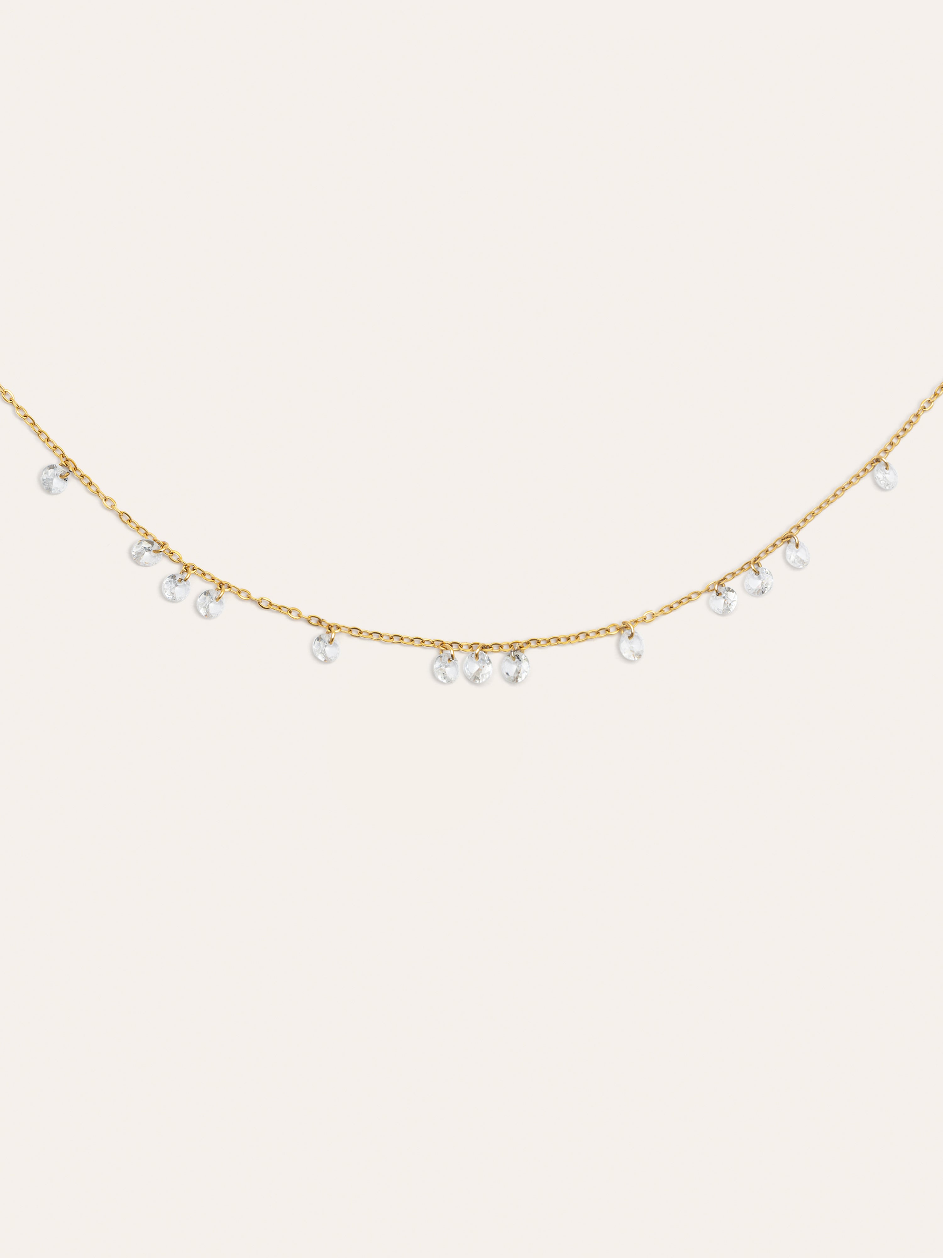 Starlight Stainless Steel Gold Necklace