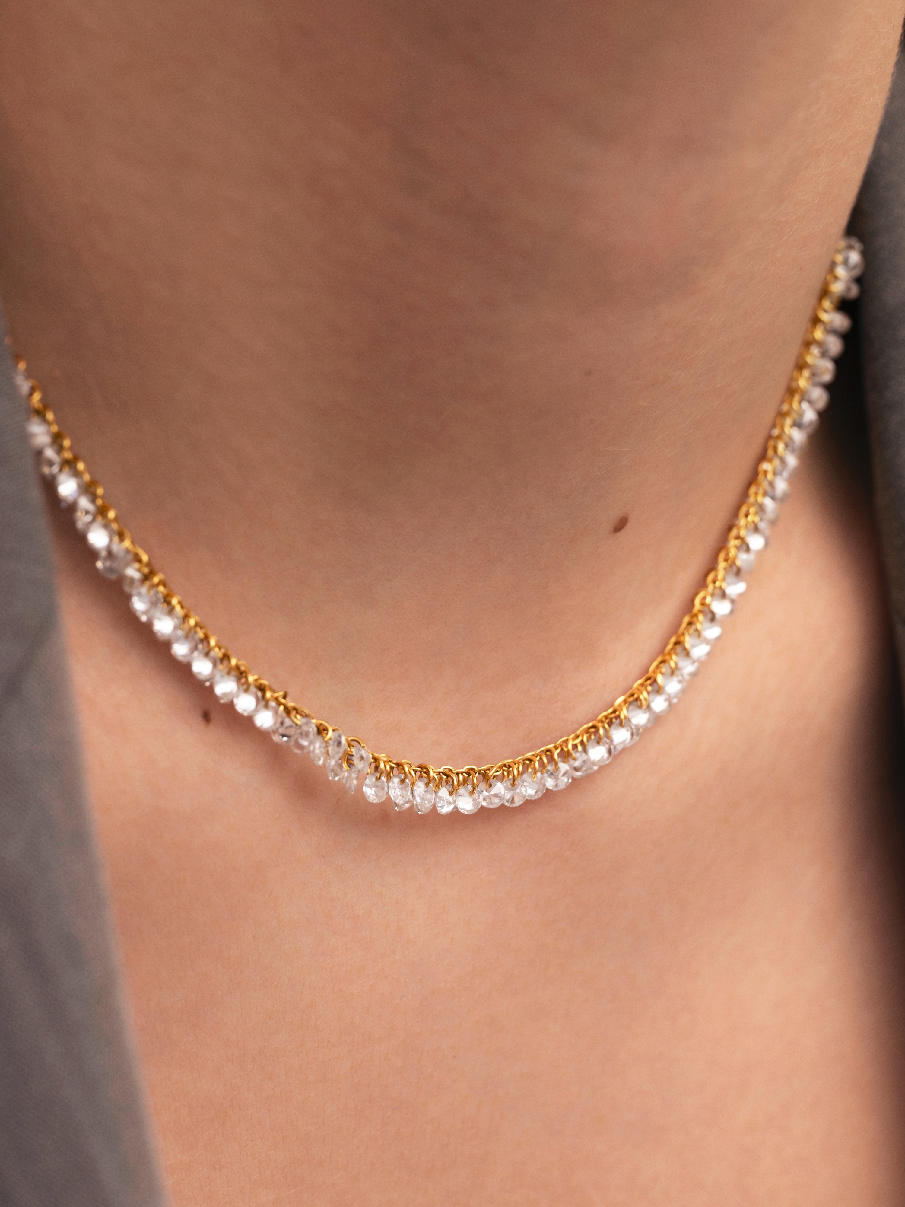 Starlight Sky Stainless Steel Gold Necklace