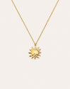 Sun Light Stainless Steel Gold Necklace