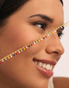 Collar Swing Dots Colors Enamel Acero Baño Oro