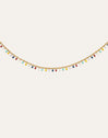 Collar Swing Dots Colors Enamel Acero Baño Oro
