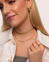 Tinsel Stainless Steel Gold Necklace