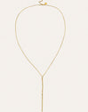 Fine Tressia Y Stainless Steel Gold Necklace