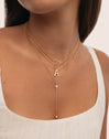 Y Polar Star Gold Necklace