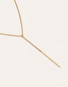 Imagen detalle de Steel Stick Y Necklace, Gold-Plated