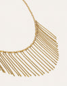 Zafira Champagne Necklace Steel Gold Plated