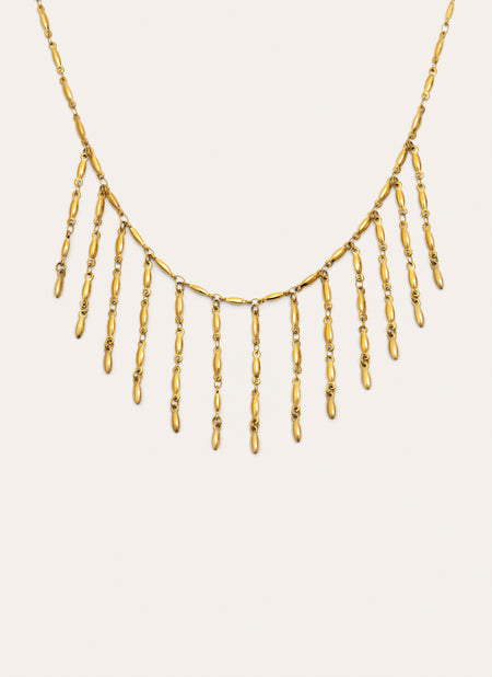 Zafira Stainless Steel Gold Necklace