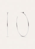 Ankara Heart XL Hoop Earrings Steel