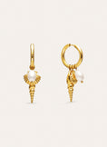 Pendientes Aro Carmen True Mar Acero Baño Oro