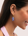 Pendientes Aro Carmen True Pez Acero Baño Oro